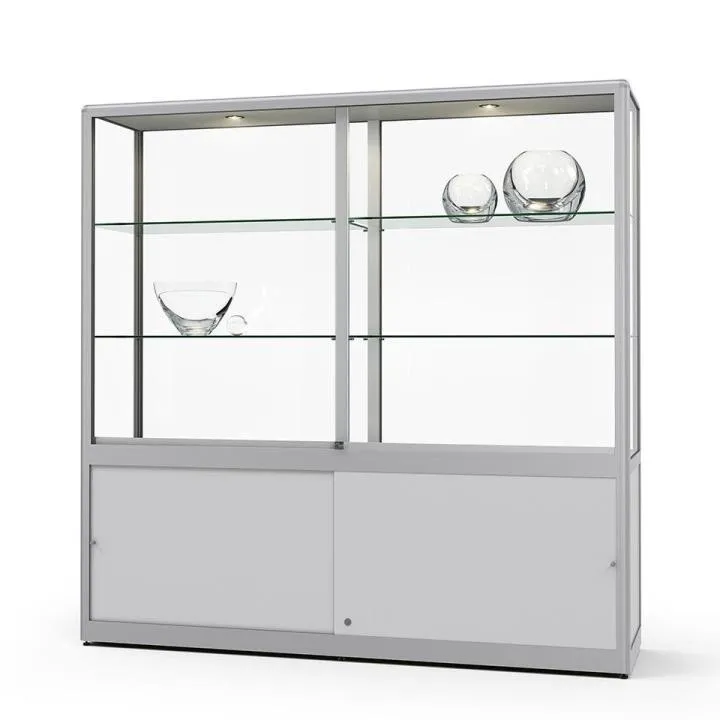 Schrankvitrine - Glasvitrine mit Unterschrank